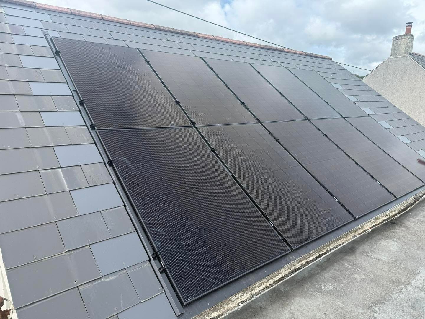 St Austell solar installation, JA 450W All Black Panels