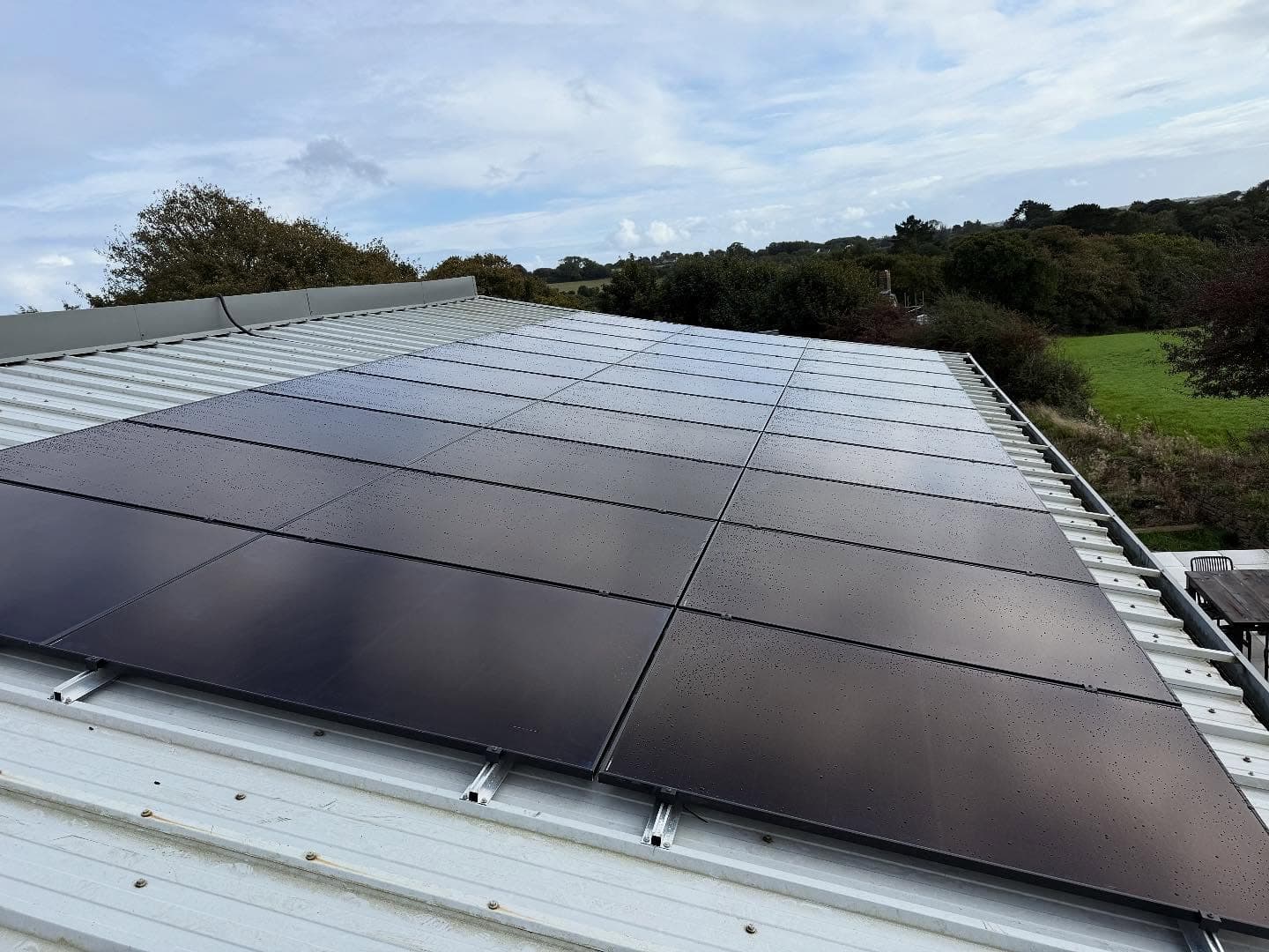 St Austell solar installation, 30x Longi 455W All Black Panels