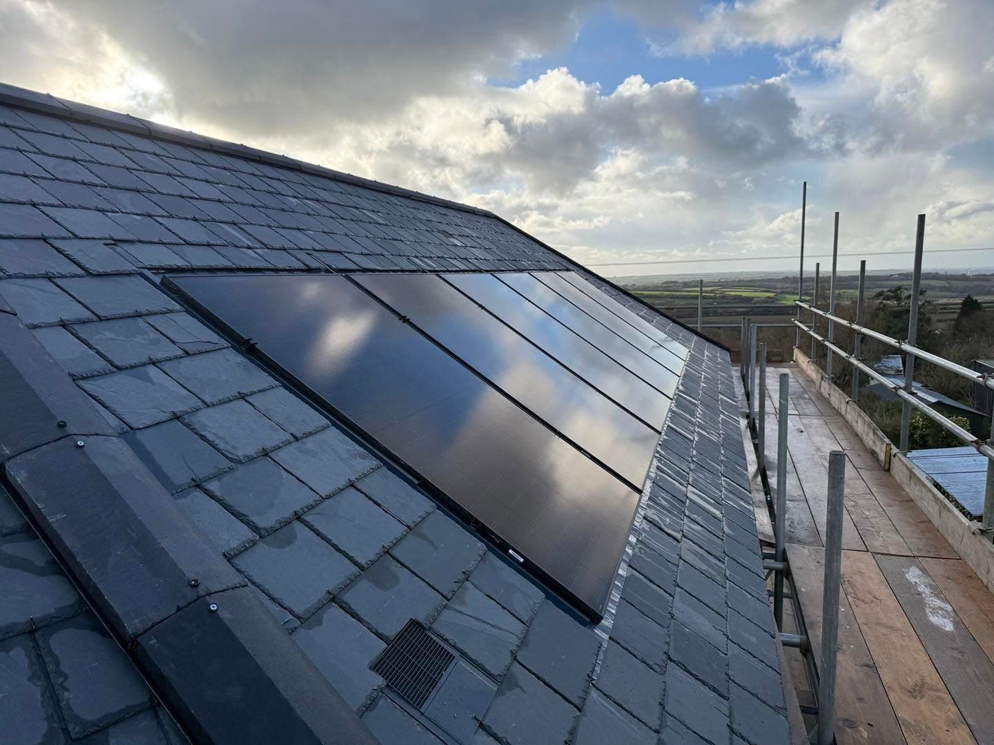 Lanjeth solar installation, In-Roof Solar Panel Installation
