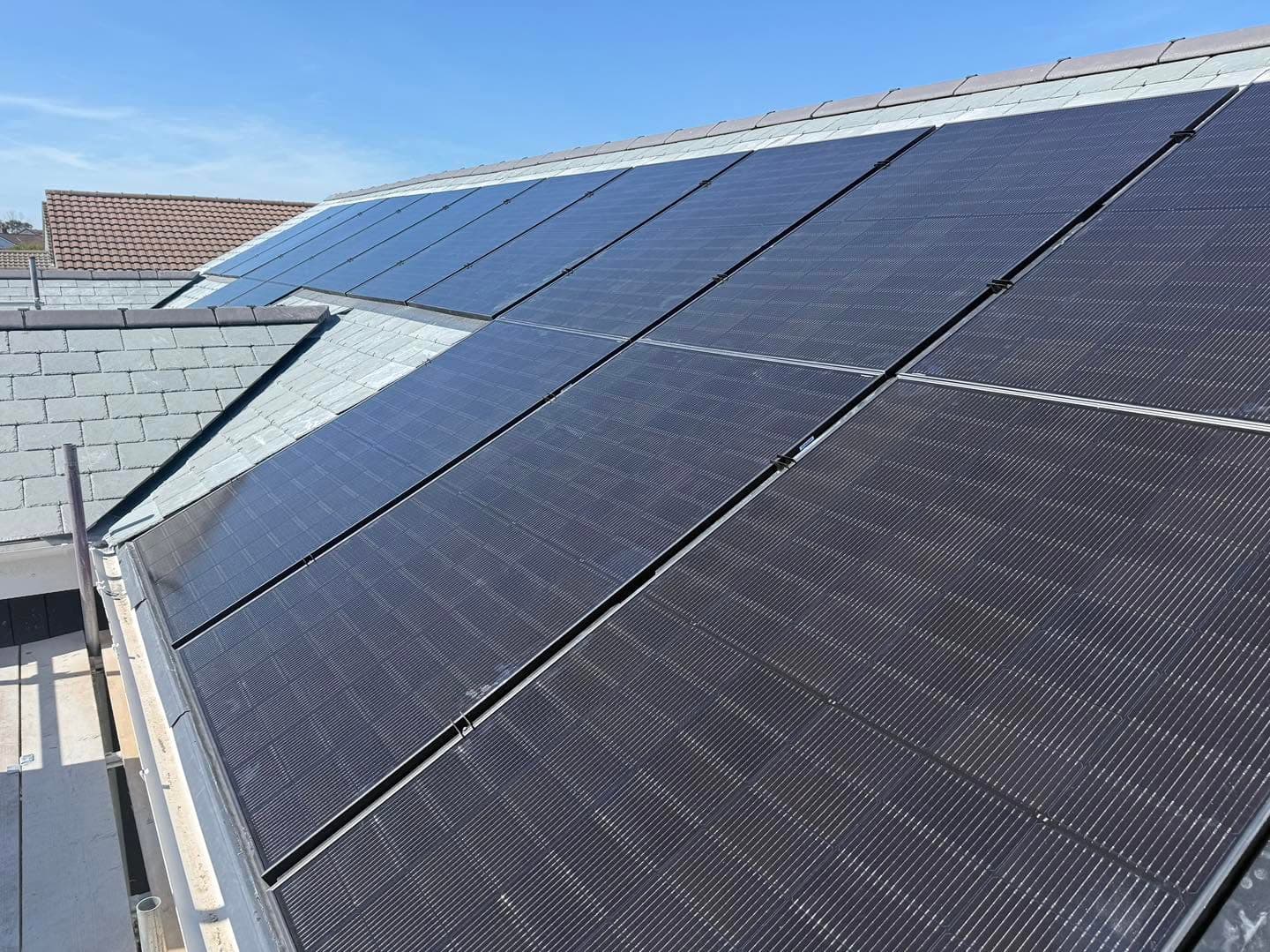 St Austell solar installation, 15x JA 450W Bi-Facial Panels